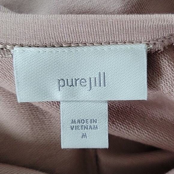 J. Jill PureJill Affinity V-back Tshirt Maxi Dress Mauve Pink Size Medium M - Picture 4 of 8